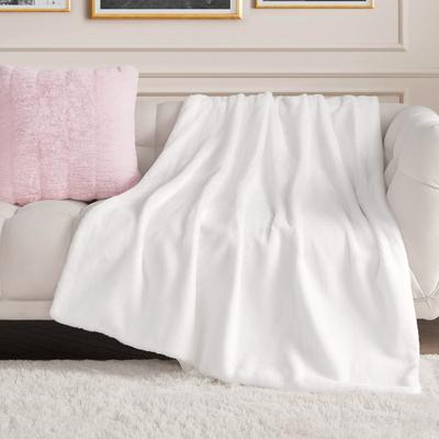 Juicy Couture Solid Rabbit Mink Blankets