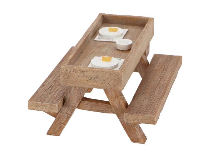 Futterautomat ESSCHERT DESIGN Wandpicknicktisch , braun, B:13,9cm H:9,9cm T:17,6cm, Futterautomaten, Futterautomat