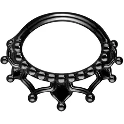 Chirurgenstahl Segmentring Clicker ORIENTALISCHES DESIGN