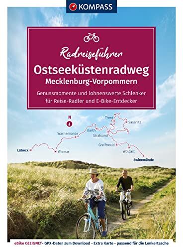 KOMPASS-Karten GmbH - KOMPASS RadReiseFührer Ostseeküstenradweg von Lübeck bis Usedom: mit Extra-Tourenkarte, Reiseführer und exakter Streckenbeschreibung (KOMPASS-Fahrradführer, Band 6921) - Preis vom 04.10.2026 03:51:26 h