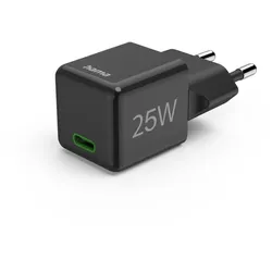 Hama USB-C Schnellladegerät 25W PD & Quick Charge Schwarz