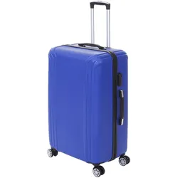 Koffer MCW-D54, Reisekoffer Hartschalenkoffer Trolley, 60x42x26cm 64l ~ blau, Premium D54a