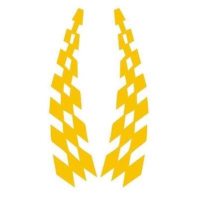 4 Stück modische Rennwagen-Aufkleber, karierte Flagge, Autozubehör, wasserfester Vinyl-Aufkleber