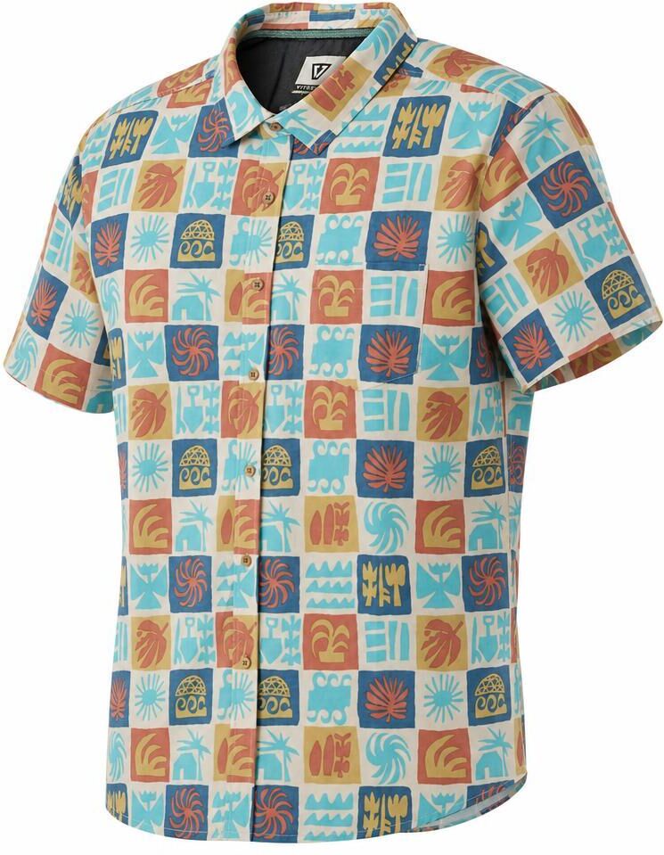 Vissla  - Ecology Center Hybrid Eco Short Sleeve Sand - S - Chemise
