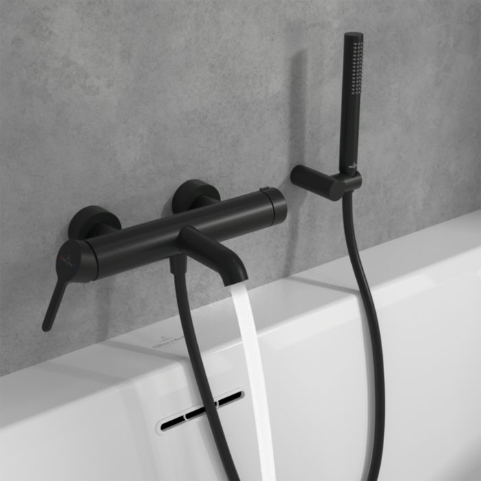 Villeroy und Boch Skyla Badewannenarmatur TVS116003000K5 Messing, Matt Black