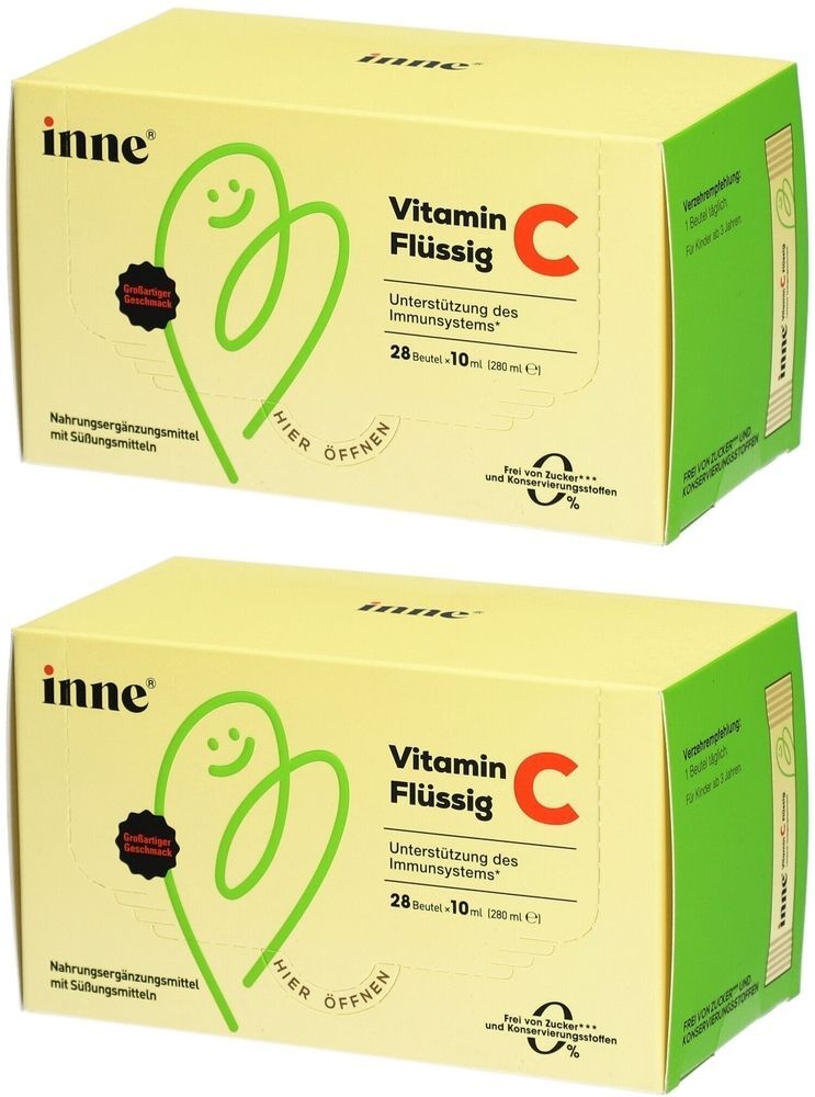 inne® 2x Inne Vitamin C flüssig Beutel 2x28x10 ml Flüssigkeit