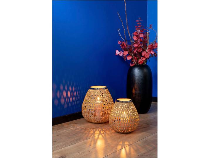 Tischvase FINK BRASIL, Vase , schwarz, B:29cm H:55cm T:29cm Ø:29cm, Metall, Vasen, Tischvase