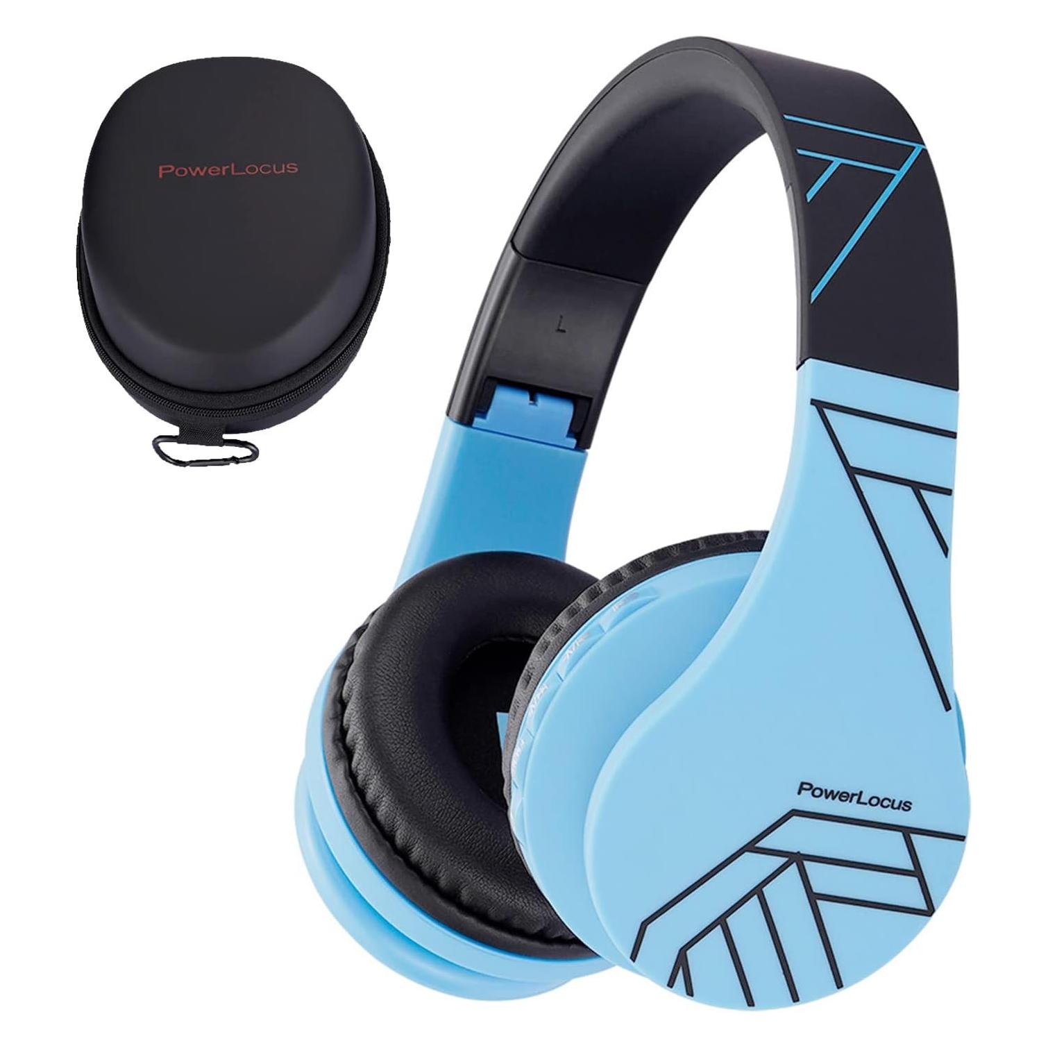 PowerLocus P1 wireless headphones for kids (blue-black) (pwl-p1kids-blueblack)