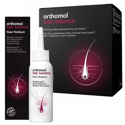 Orthomol Hair Intense Kapseln + Solution Set 1 St
