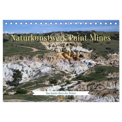 Naturkunstwerk Paint Mines (Tischkalender 2027 DIN A5 quer), CALVENDO Monatskalender