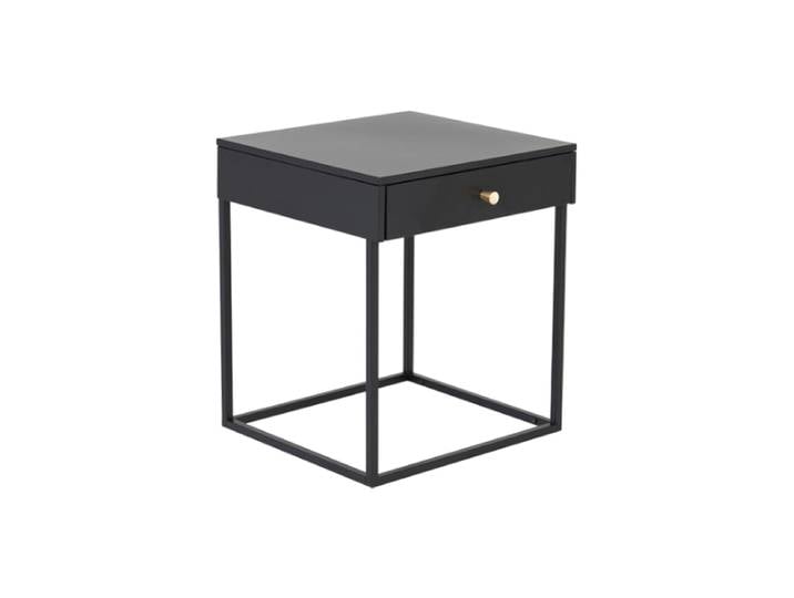 Design Beistell- und Nachttisch „Bakal“ aus Metall Schwarz VE DESIGN