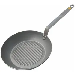 de Buyer Mineral B Element Eisen-Grillpfanne Induktion, Pfanne + Kochtopf, Grau