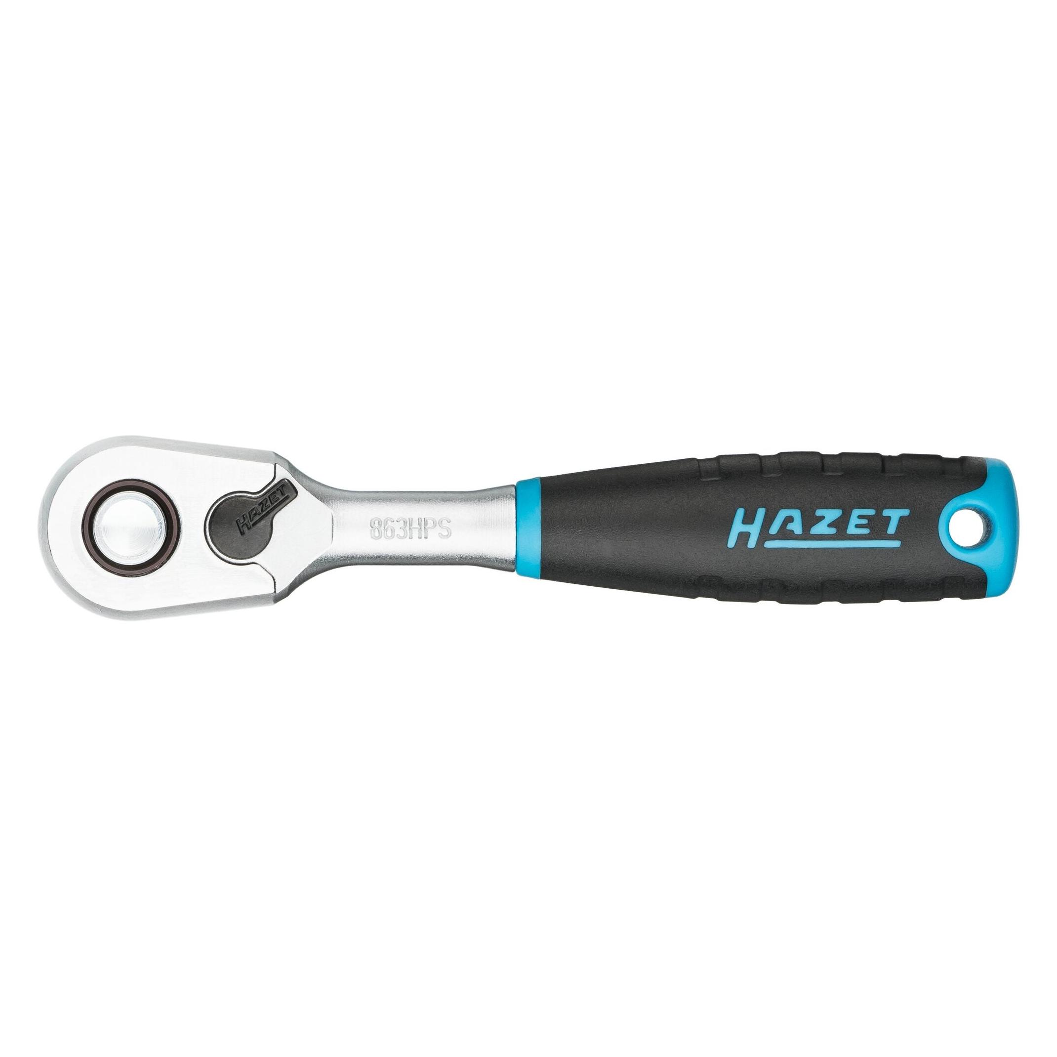 Hazet HiPer Feinzahn-Umschaltknarre Sicherheitsverriegelung 863HPS Vierkant 6,3 mm (1/4 Zoll) (863HPS)
