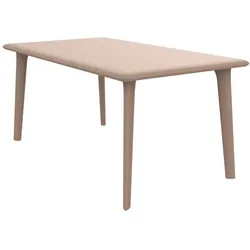 Rechteckiger Tisch 160x90 Dessa Resol Kunststoff Beige
