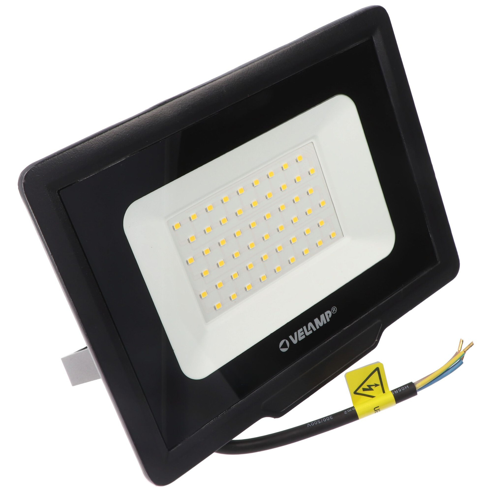 Velamp PADLIGHT5 SMD LED Floodlight, 50W, IP65, Zwart, 4000K
