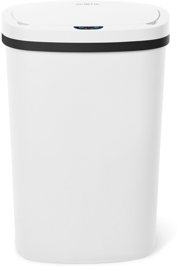 NETTA Motion Sensor Kitchen Rubbish Bin White 50L