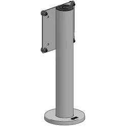 Ergonomic Solutions VESA 75/100 Fixed Height (Wand, 32", 12 kg), Monitor Halterung, Schwarz