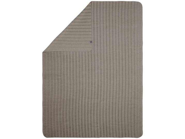 Dieter Knoll Wohndecke, Grau, Silberfarben, Textil, Streifen, 150x200 cm, pflegeleicht, Heimtextilien, Wohntextilien, Decken, Kuscheldecke