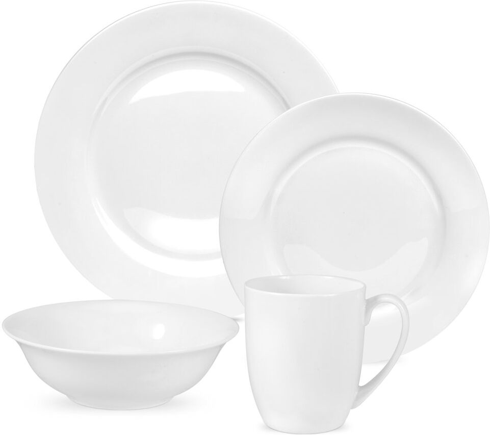 Royal Worcester, Serendipity White - 16 Piece Dinnerware Set, Service for 4 White 16