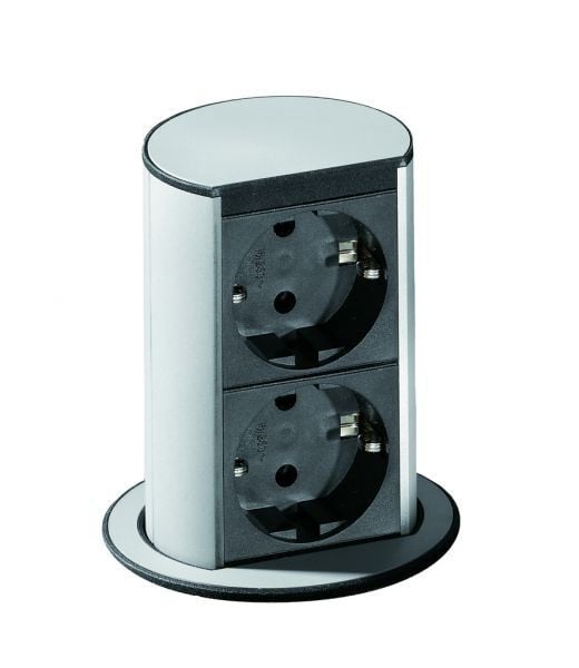 Bachmann Elevator 2 uitschuifbaar stopcontactenpaneel met Schuko-stopcontacten