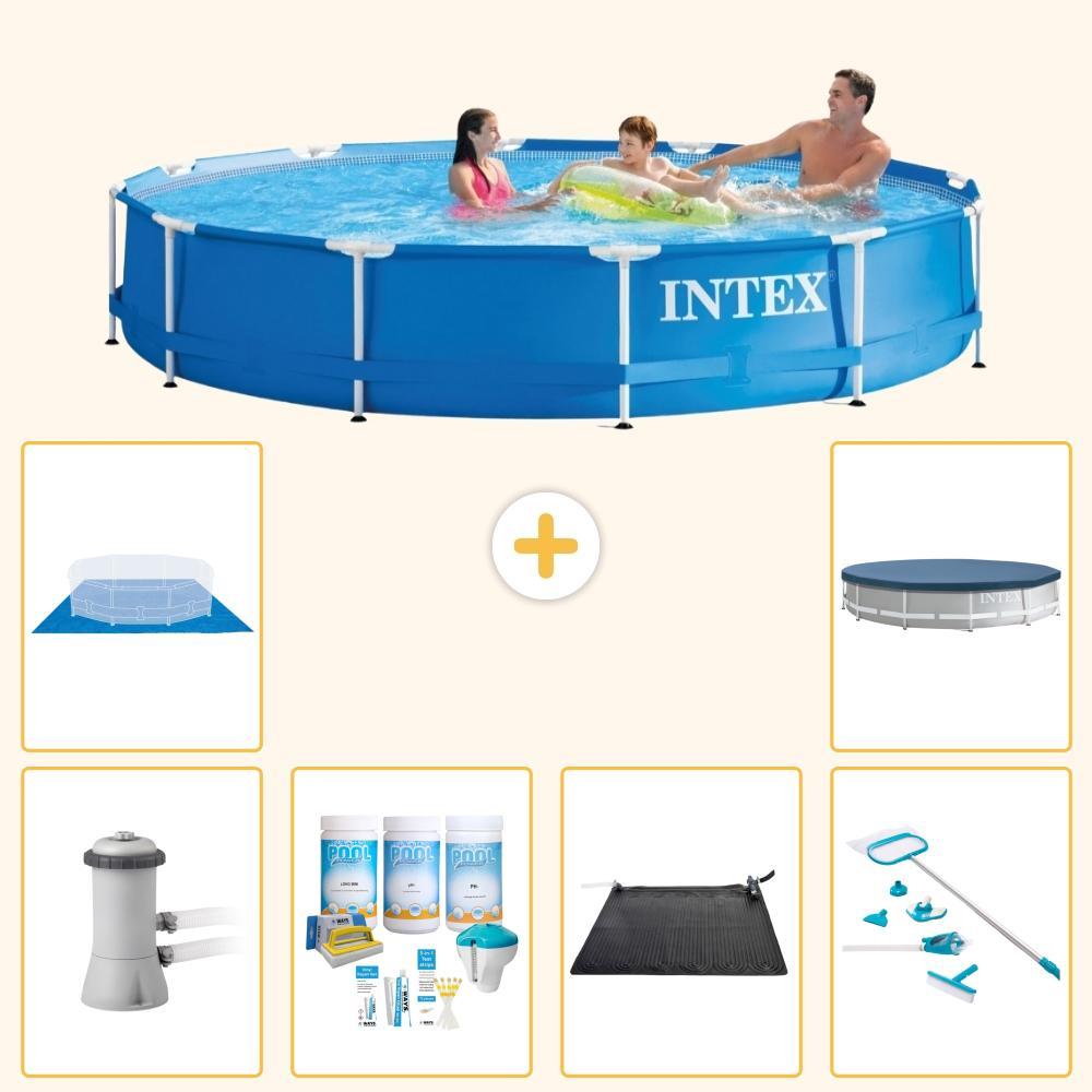 Frame Pool Rund - 366x76 cm - 7-teilig S20468
