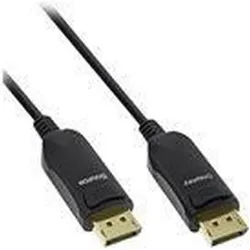 InLine DisplayPort-Kabel (20 m), Videokabel, Schwarz