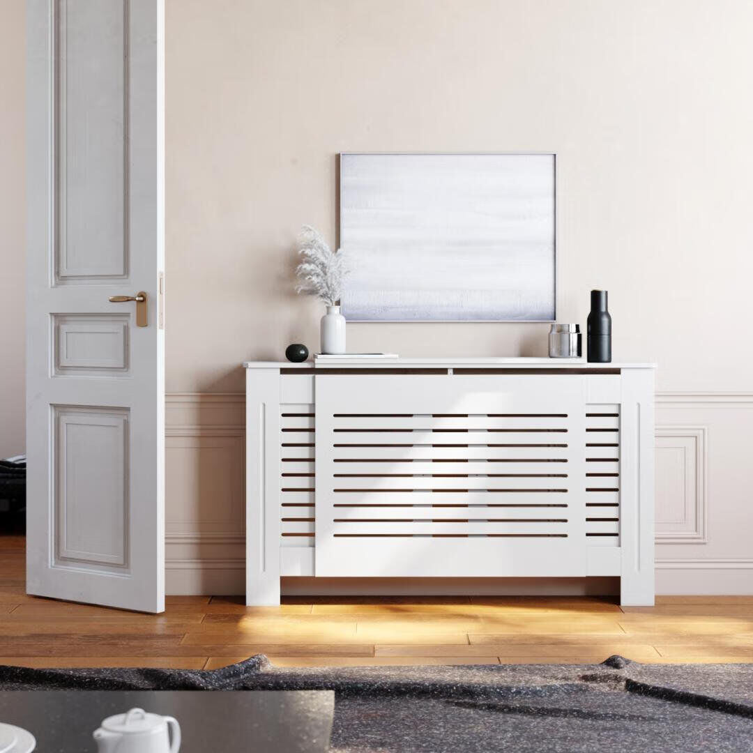 ELEGANT Adjustable Radiator Cover 81.5cm H X 203cm W X 19cm D