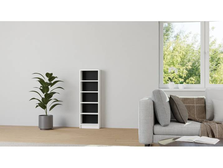 Schmales DVD Regal nach Maß MDF Beschichtet MDF Weiß matt
