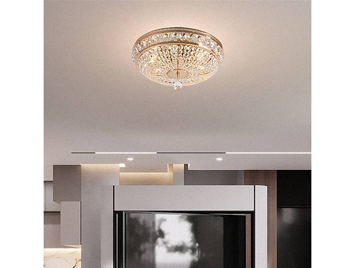 Lustre Ottilia Ø 44cm Doré 6 Verre cristal / Métal mixte E14