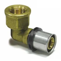 Sanpro Pressfitting 90° Winkel - Bogen Innengewinde, Größe 20x2 - Gewinde 3/4"