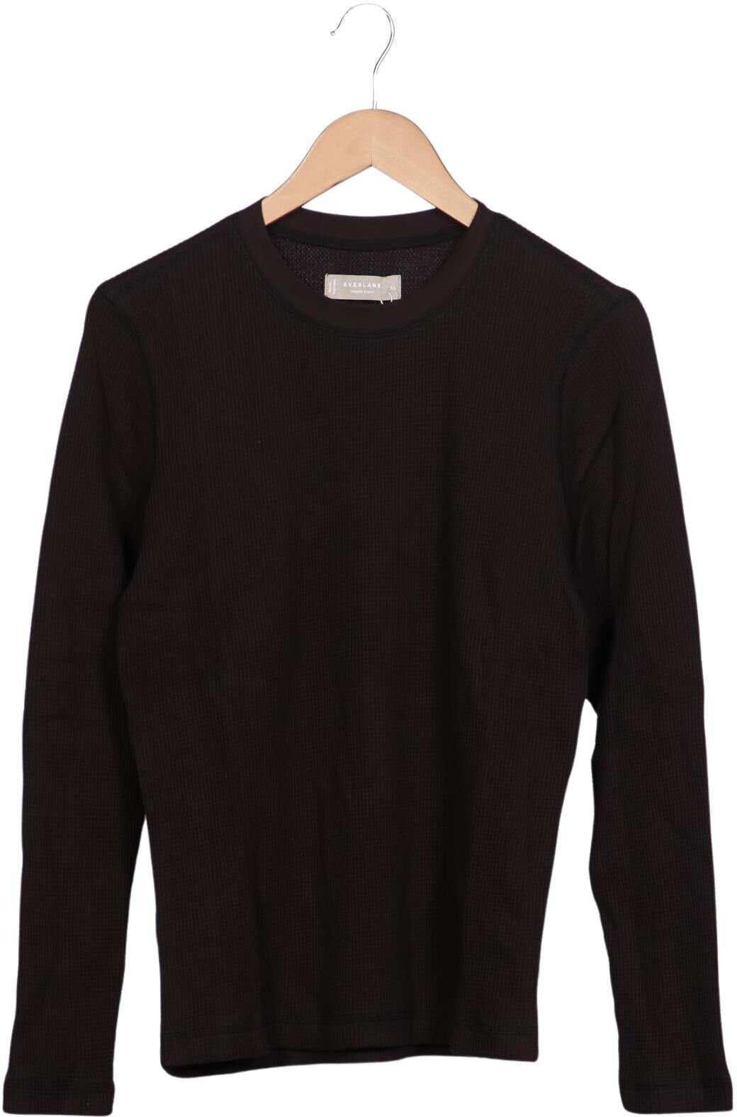 Everlane Herren Langarmshirt, Schwarz, Gr. XS, Baumwolle - Second Hand
