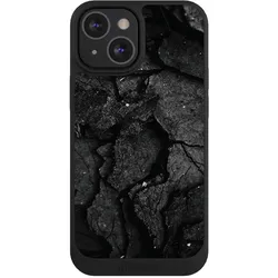 Nivocase Handyhülle für Apple iPhone 13 Mini Hülle NIVOpure Case Schwarz Beton Stein schwarz (Apple iPhone 13 mini), Smartphone Hülle, Schwarz