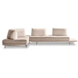 Calia Ecksofa gianduiotto - CAL 1167 Mikrofaser Cream