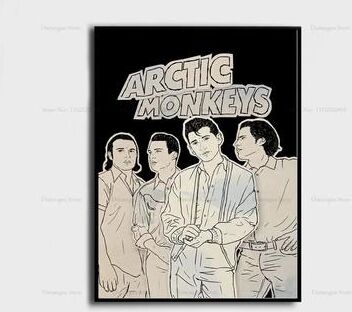 Inspire Essentials Arctic Monkeys Album Cover Poster Canvas Music Wall Art Decor 14 7.87 X 11.81 In