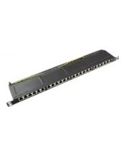 Helos Patchfeld Cat 6A 19" 1HE 24 Port schwarz Patch-Panel 24-Port Schwarz (146868)