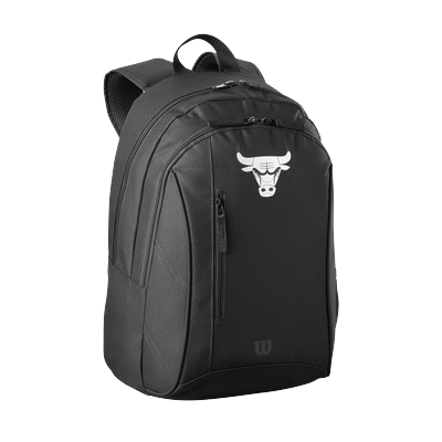 Rucksack WILSON "NBA TEAM BACKPACK", schwarz, Rucksäcke, Polyester, Rucksack, mit Chicago Bulls Logo