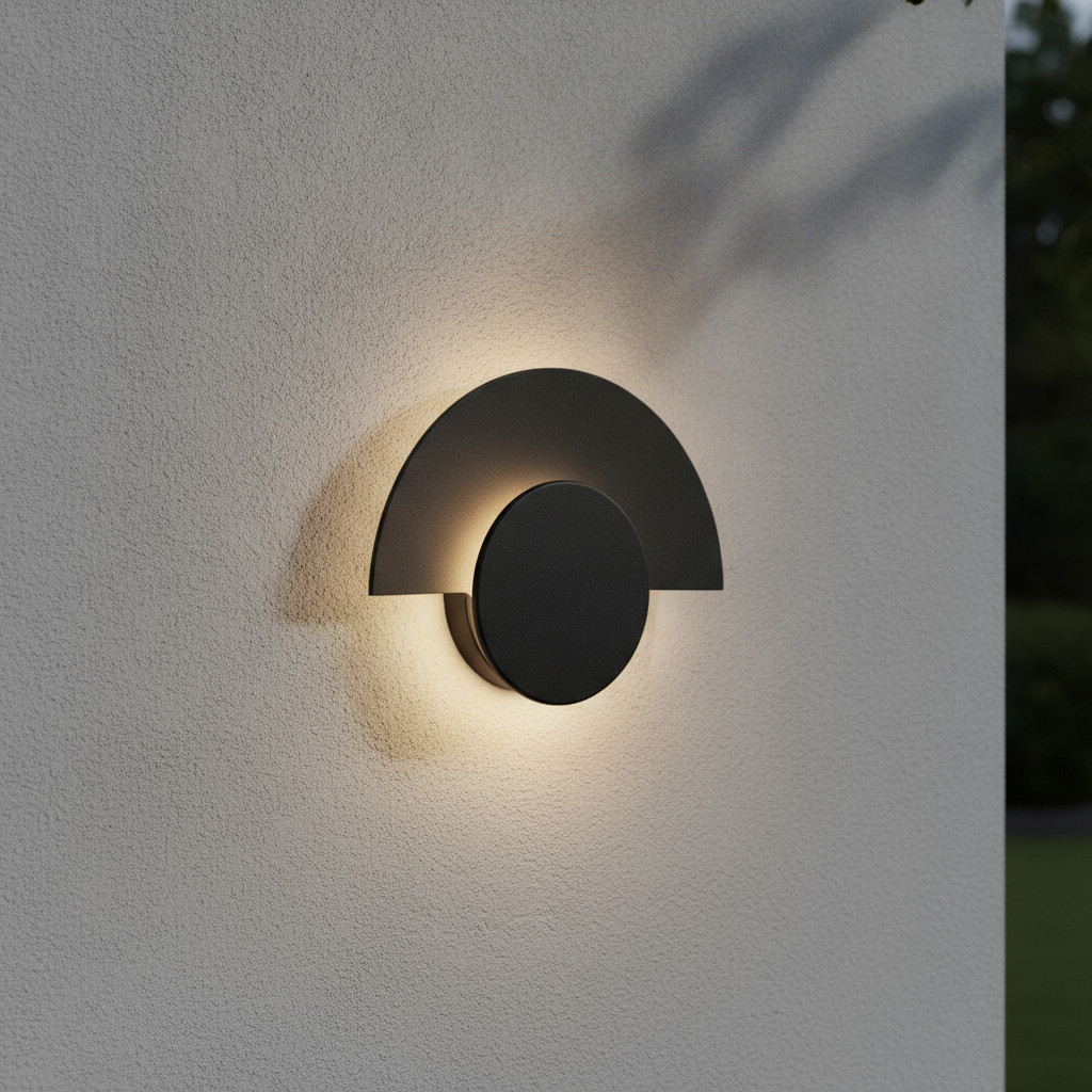 Lyora Moderne wandlamp Gloo zwart aluminium met warm wit LED-licht 3000K