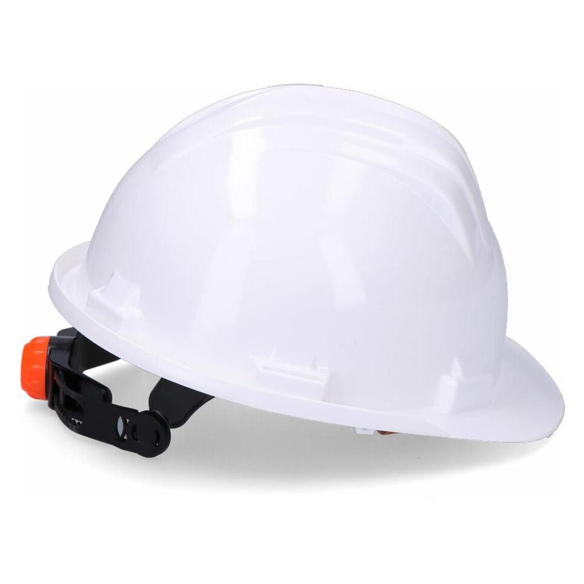 Climax M77796 White Mason Helmet with Wheel (53744148)
