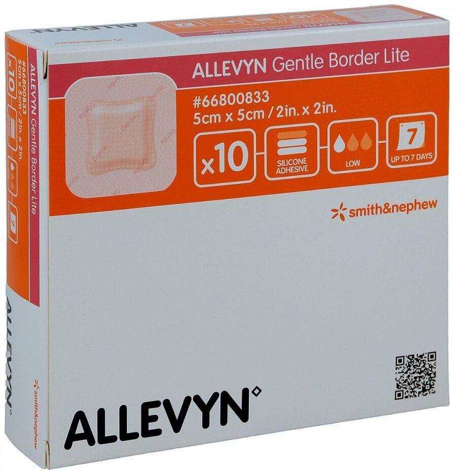 Allevyn Gentle Border Lite 5x5 cm Schaumverb.