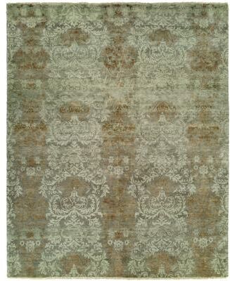 KALATY Transitional Hand-Knotted Wool Area Rug