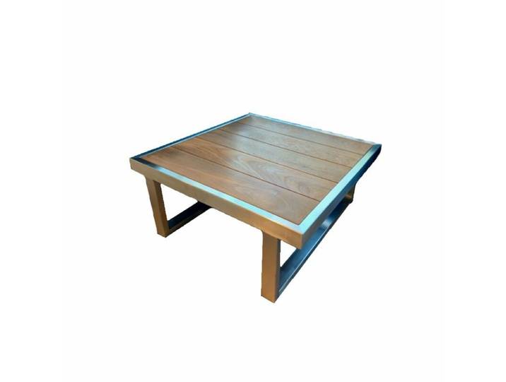 Jati&amp;Kebon Rao Beistelltisch, Gestell Edelstahl - 70 × 70 Industrial, Modern Country