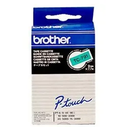 Brother Original P-Touch Farbband schwarz auf grün (TC-791)