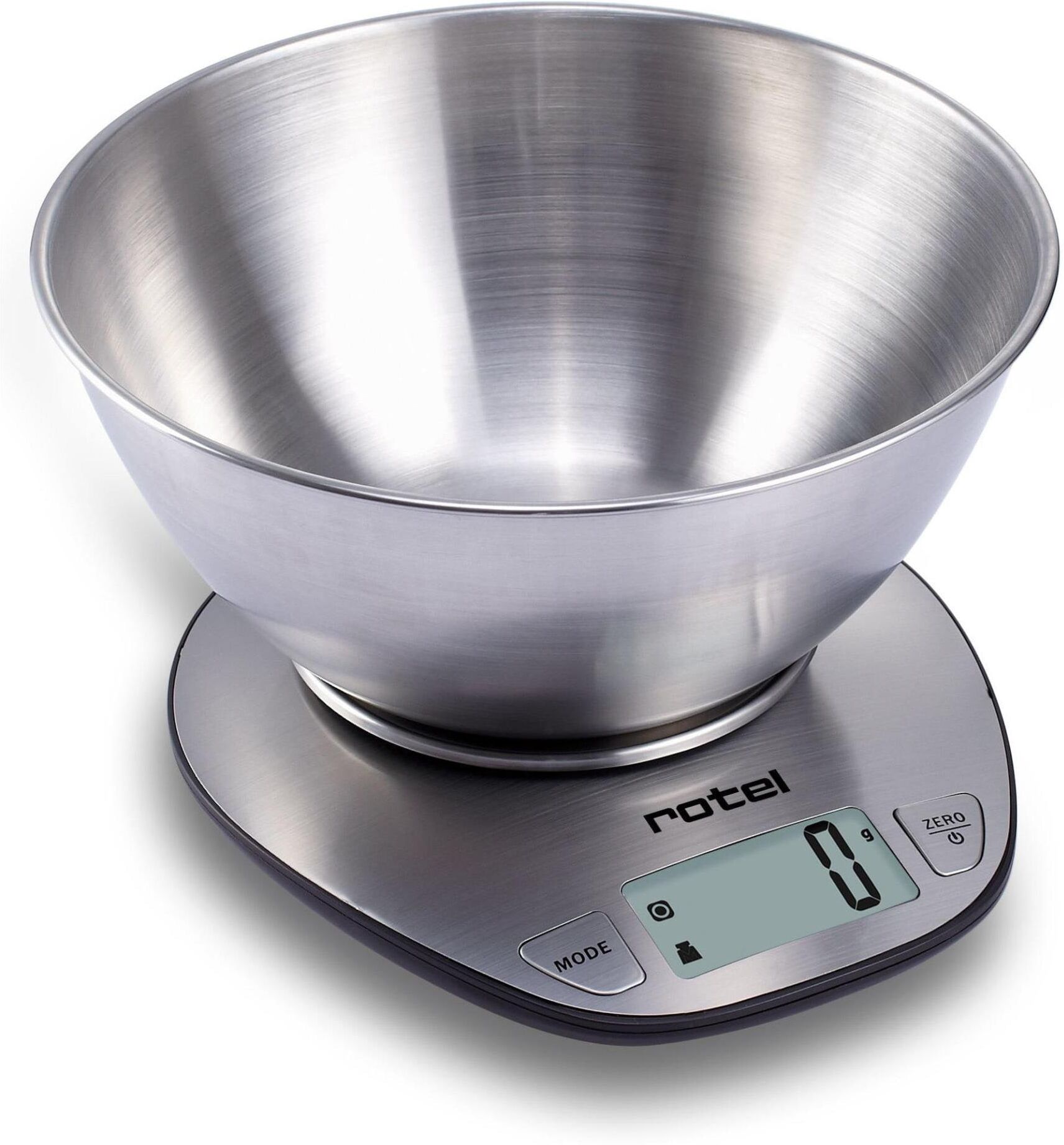 Küchenwaage ROTEL "U490CH1", silber (silberfarben), Edelstahl, Küchenwaagen, Küchenwaage silberfarben Einheitsgröße