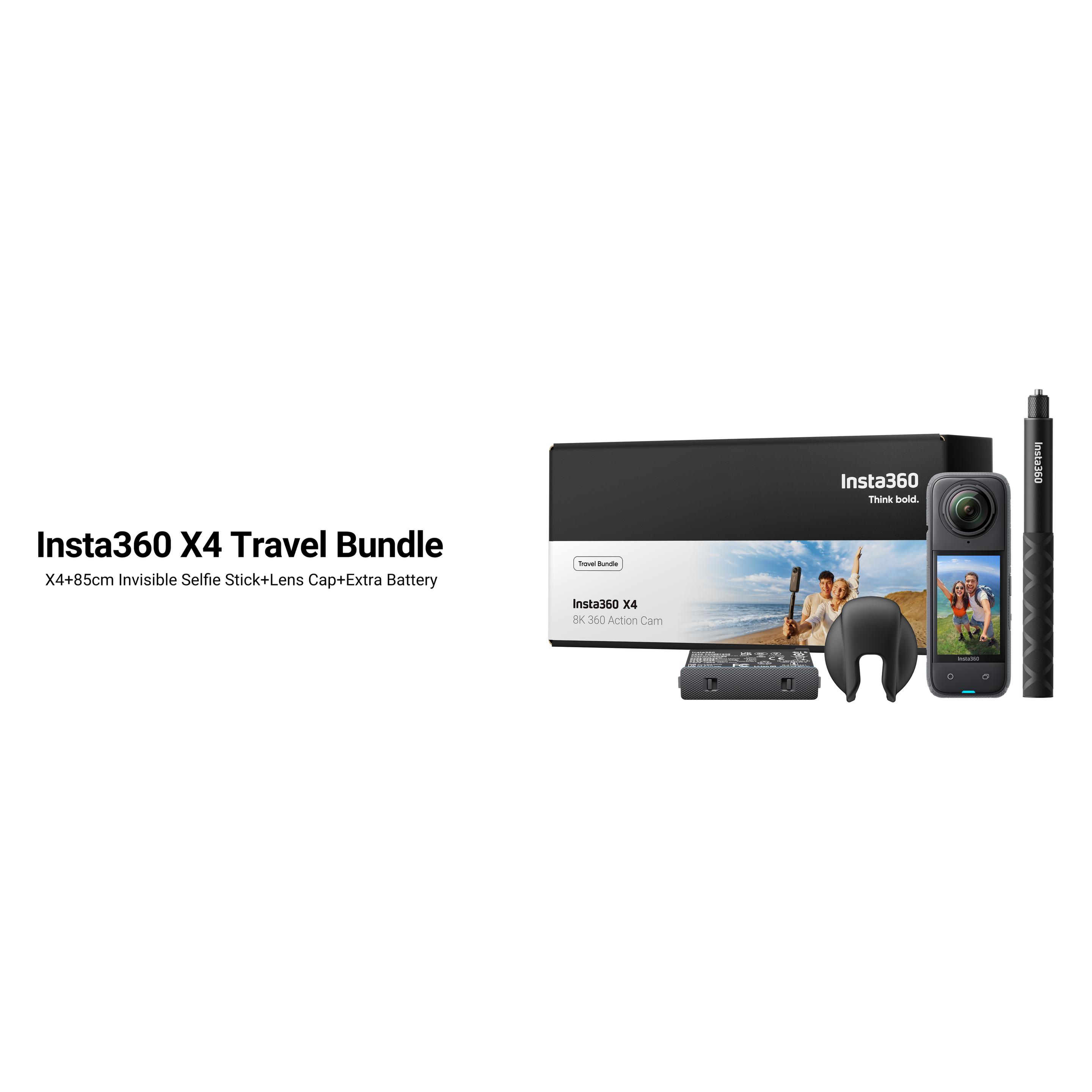 Insta360 X4 Travel Bundle (30p, Bluetooth, WLAN) (CINSABMA(X413))