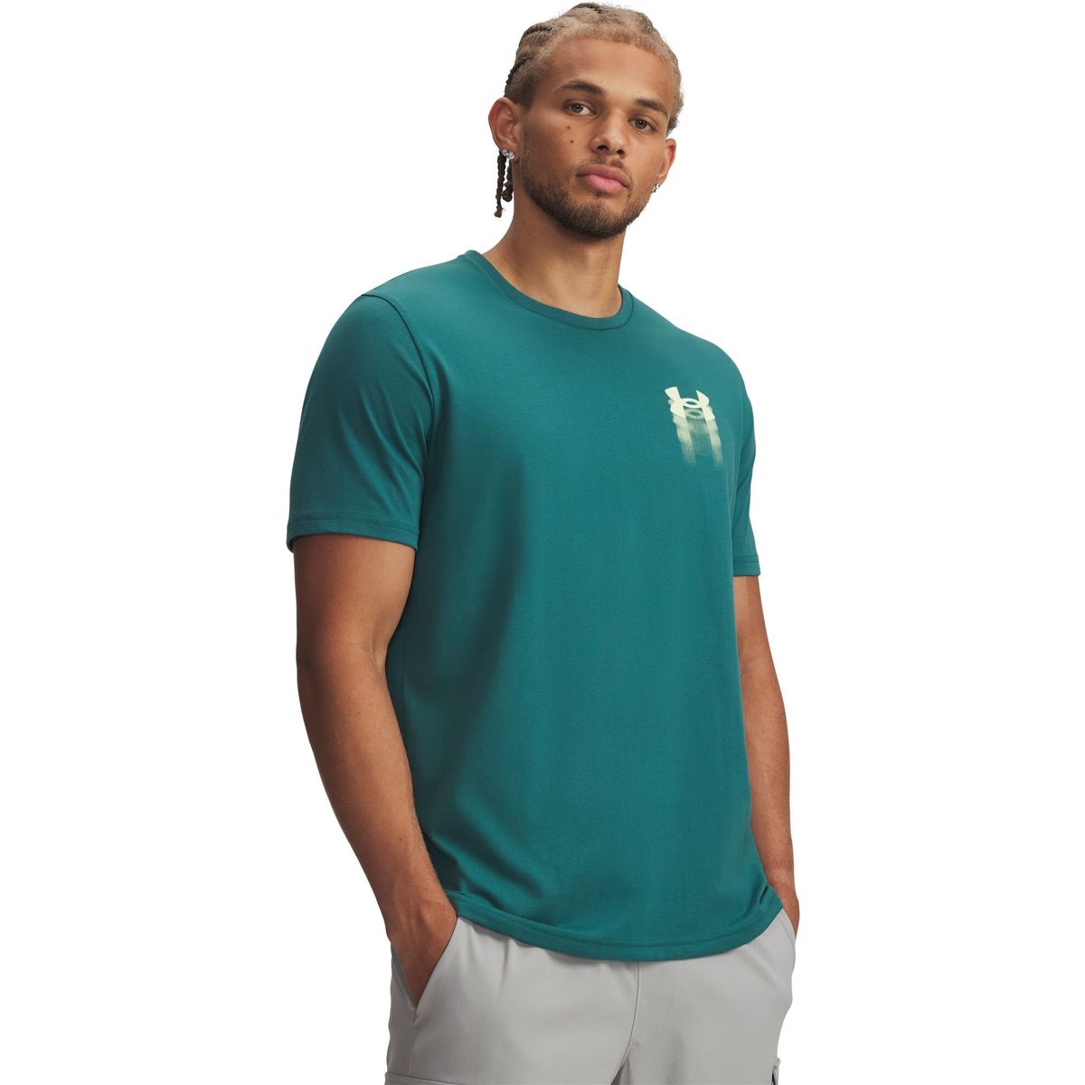 Under Armour M Blur Logo SS green fade green (338) XL 6009245-338-XL