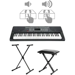 FunKey 61 Edition Touch schwarz Set inkl. Keyboardständer + Bank