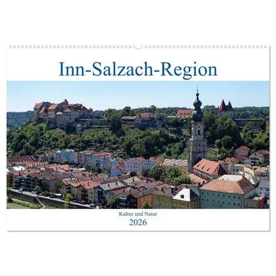 Inn-Salzach-Region - Kultur und Natur (Wandkalender 2026 DIN A2 quer), CALVENDO Monatskalender