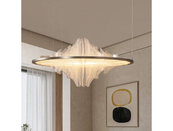 Lampe à suspension Simple italienne lustre de plafond créatif rond moderne pour salle à manger d'art lampe suspendue luminaire
