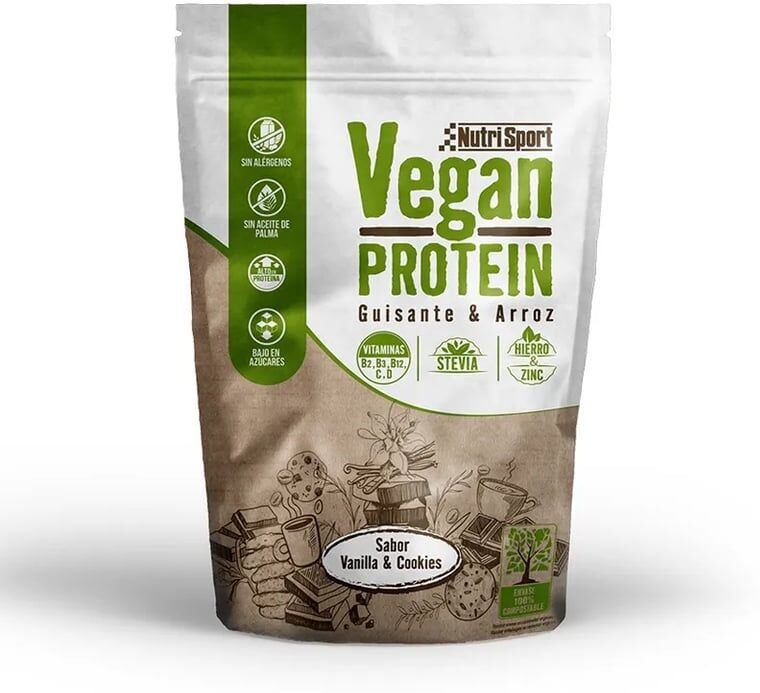 NutriSport Vegan Protein 480g Baunilha-Cookies