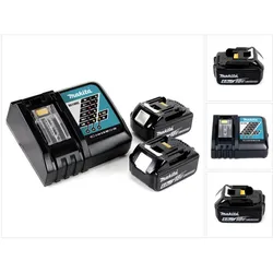 Makita, Werkzeugakku + Ladegerät, Power Source Kit (18 V)